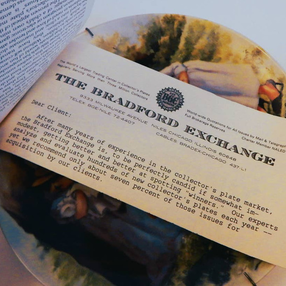 "Office Hours" the second plate in Jeanne Down's Friends I Remember Coll… - Picture 5 of 5